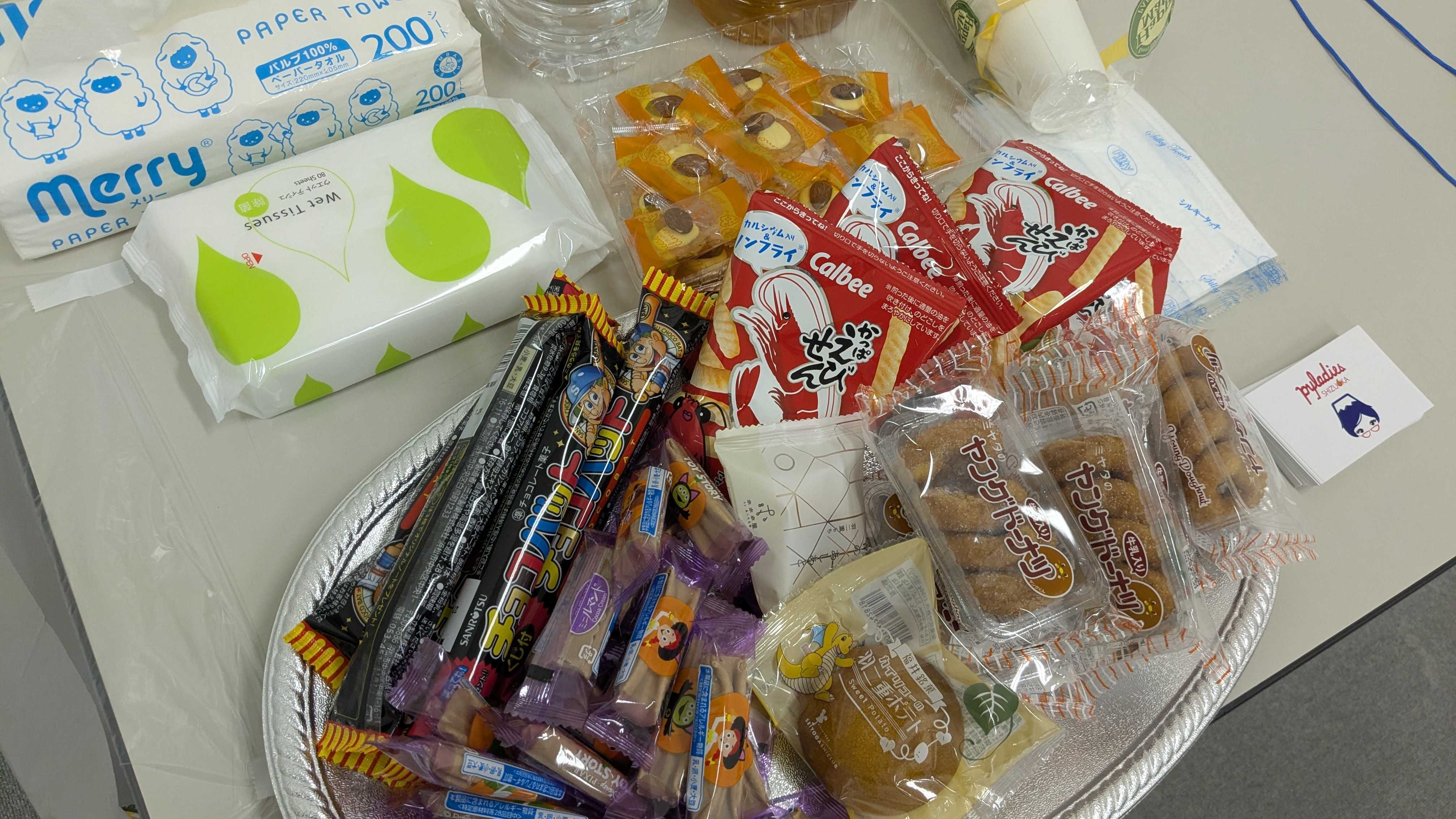 当日用意したお菓子